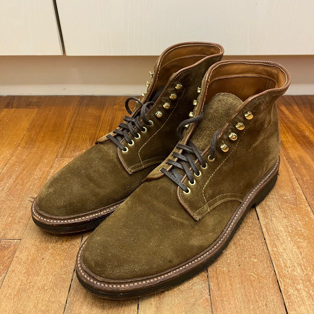 Alden plain toe boot store
