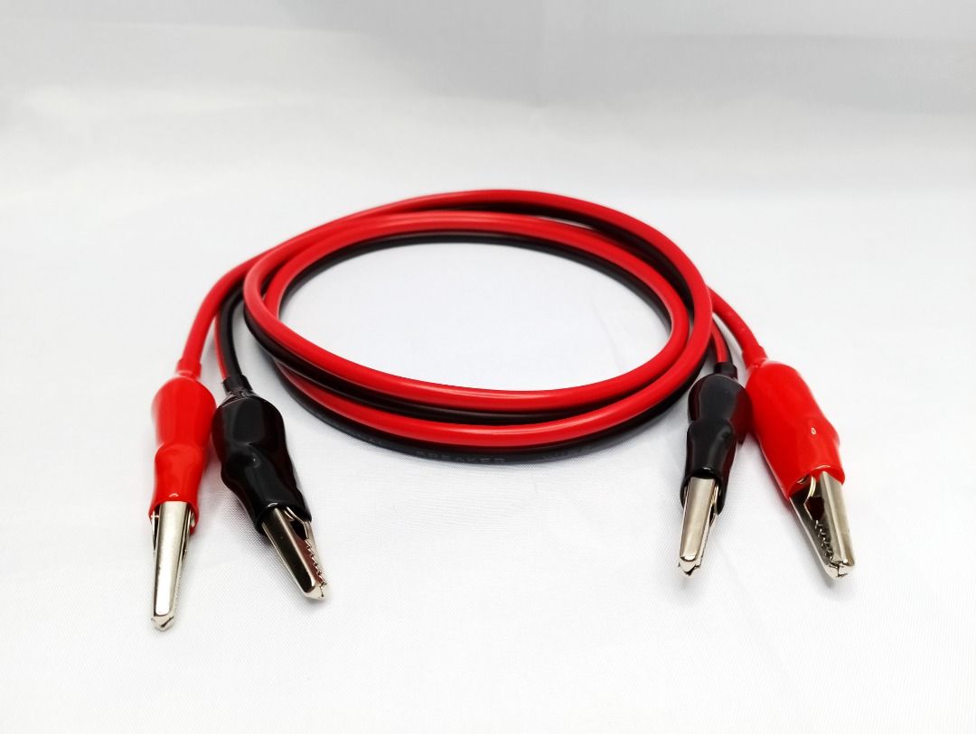 ALLIGATOR CLIPS DOUBLE ENDED, 14AWG HEAVY DUTY, BEST FOR ELECTRICAL