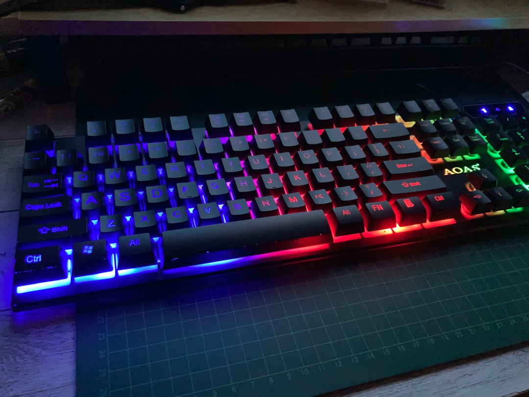 AOAS Gaming keyboard with mouse, Computers & Tech, Desktops on Carousell