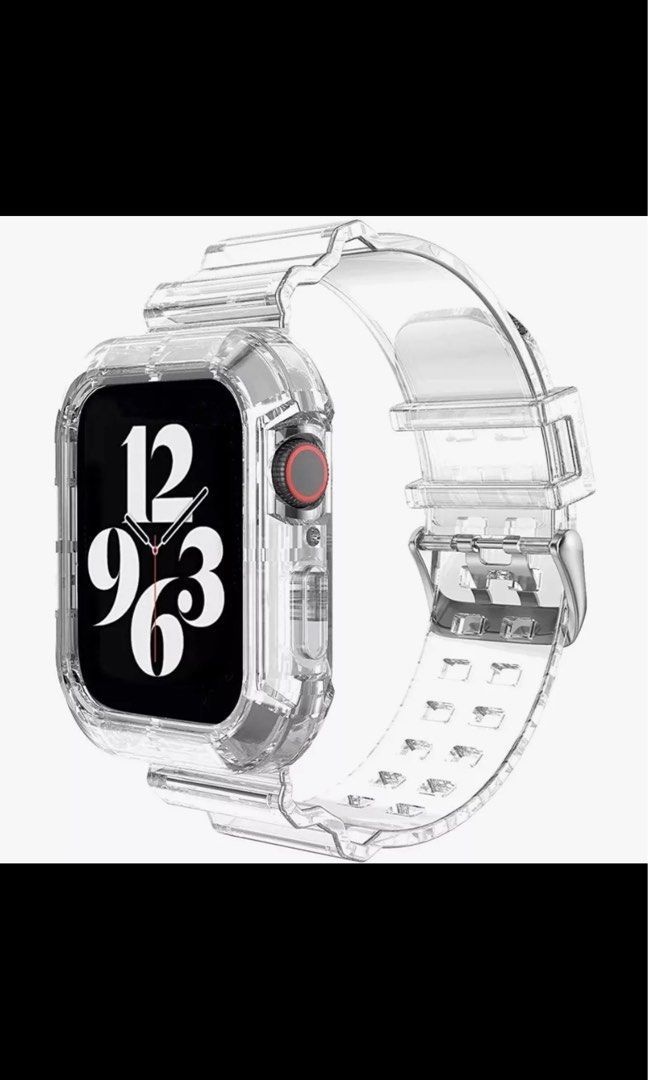 Apple Watch Case Strap transparent 40mm Mobile Phones Gadgets