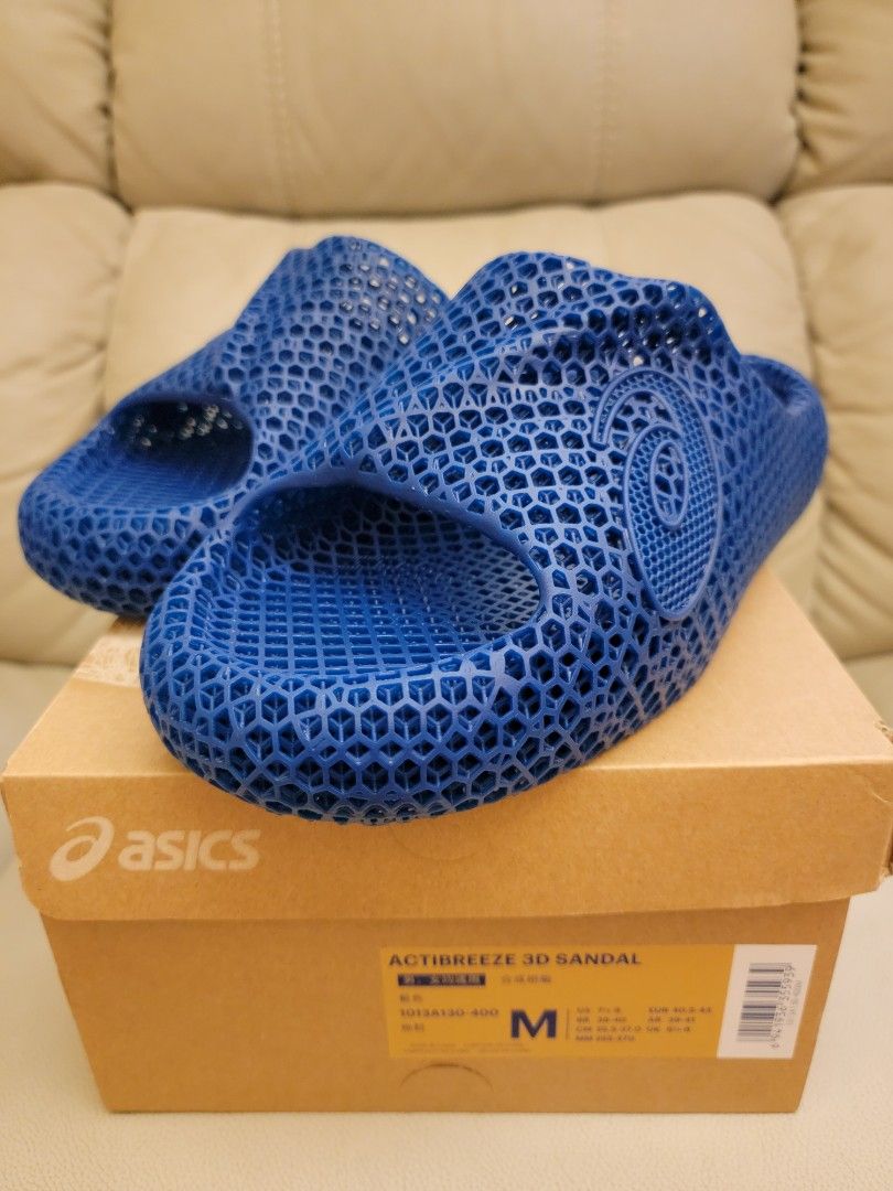 ASICS ACTIBREEZE 3D SANDAL MAKO BLUE M SIZE, 男裝, 鞋, 拖鞋- Carousell