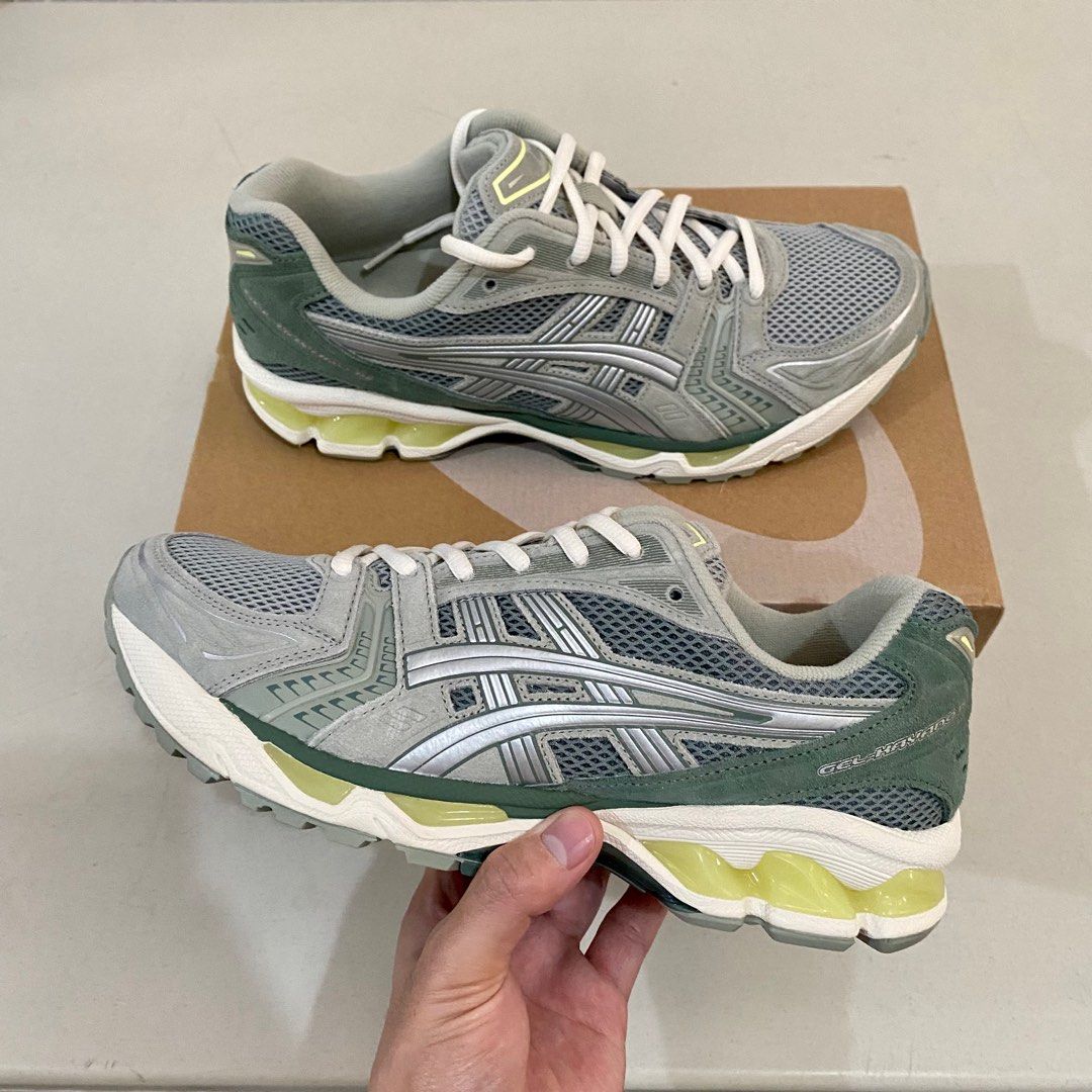 Asics Gel Kayano 14 Olive Green Pure Silver on Carousell