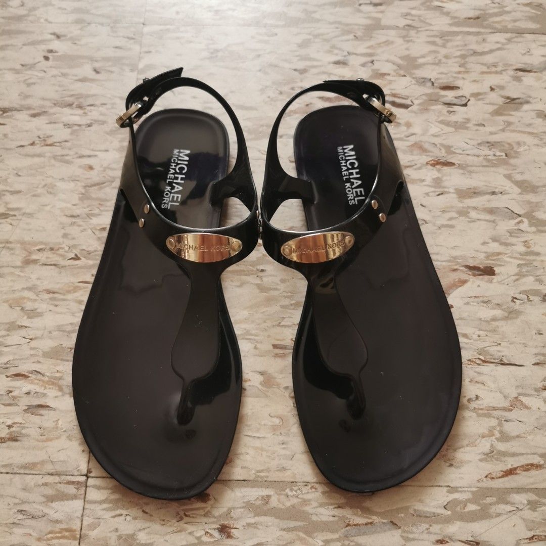 Mk jelly thong sandals hotsell