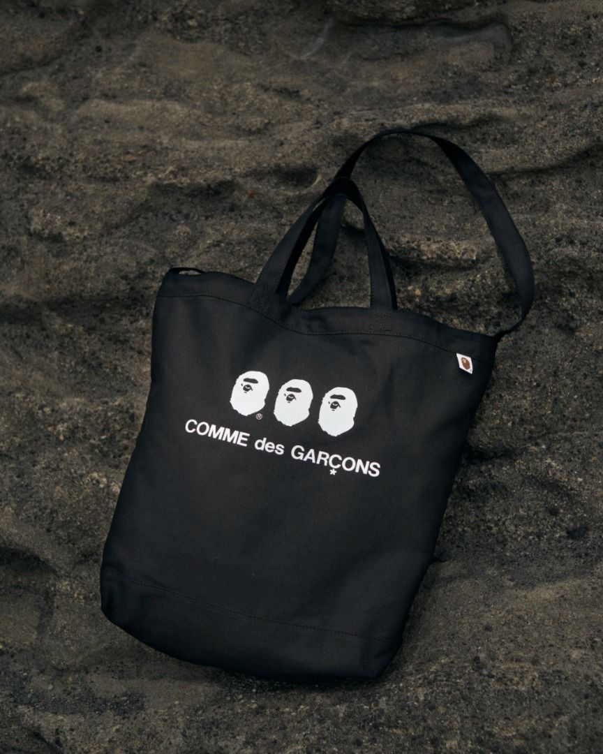 Cdg tote bag black sale