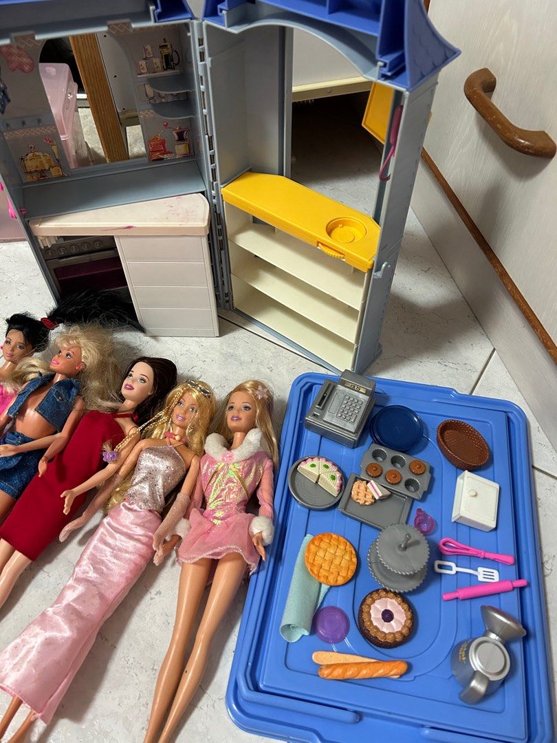 Barbie cafe set hot sale