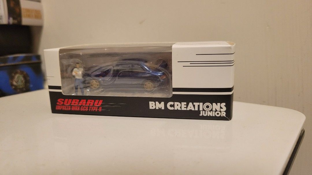 BM CREATIONS Subaru impreza Wrx Gc8 Type R 1:64 頭文字D 掃把佬藤原
