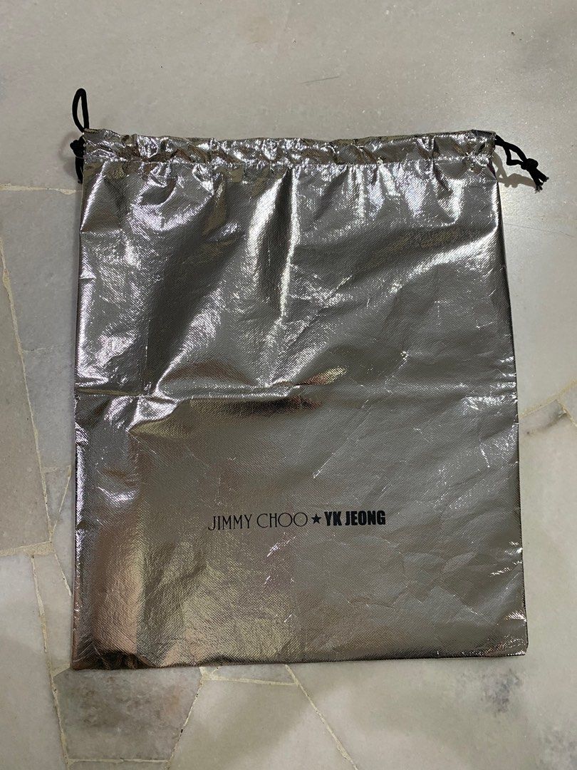 (BN) Large Jimmy Choo X YK Jeong collab shoe dustbag, Luxury, Sneakers ...