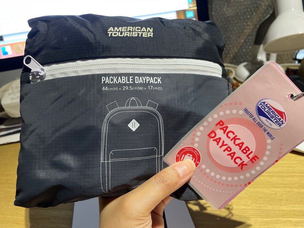 Brand new American Tourister packable backpack (Category: Backpacks) located in Makati City. Submitted by shoplecloset (Listing ID 1227774531, Image 2). Description: .