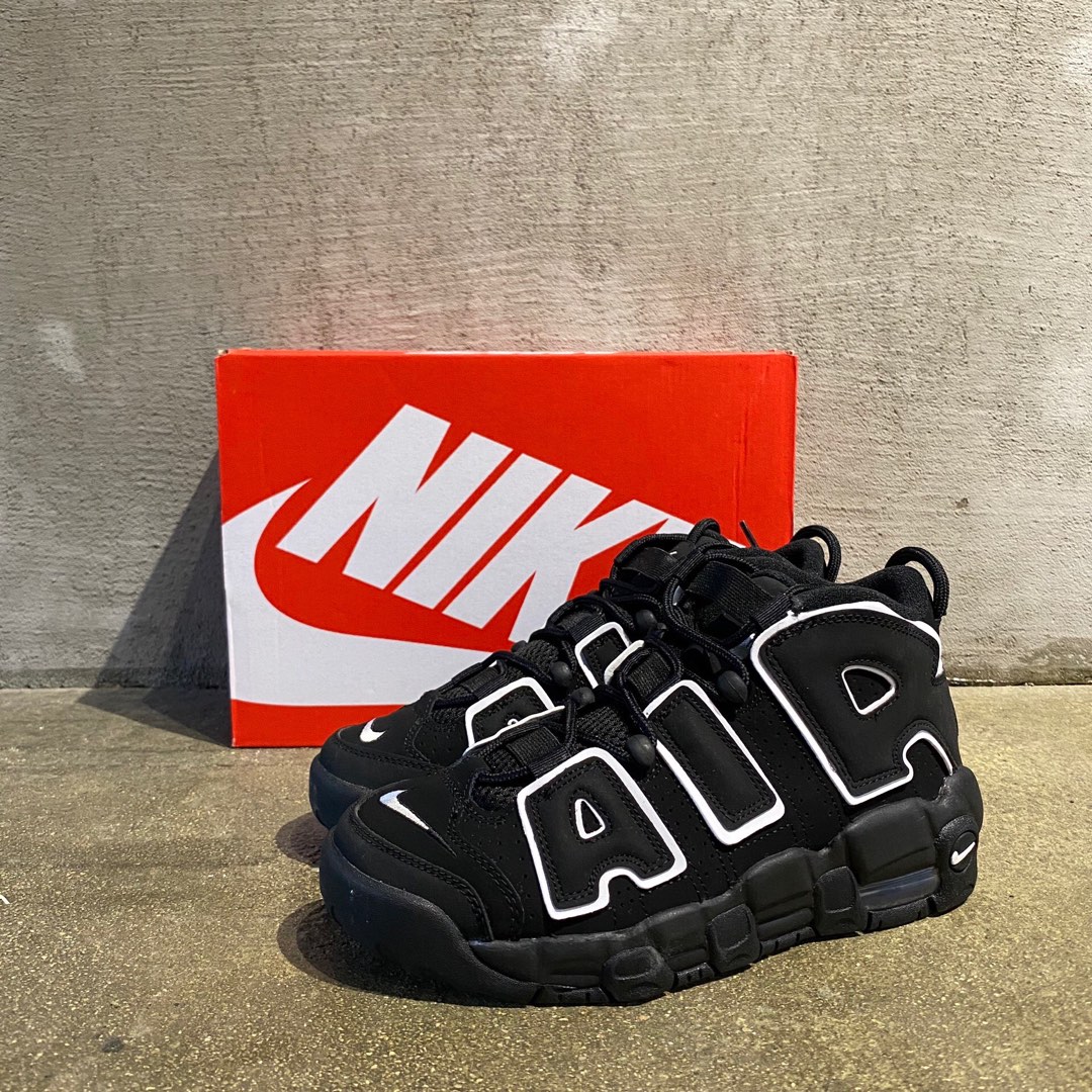 「Brand New」 Nike Air More Uptempo 防滑高幫復古籃球鞋OG黑白