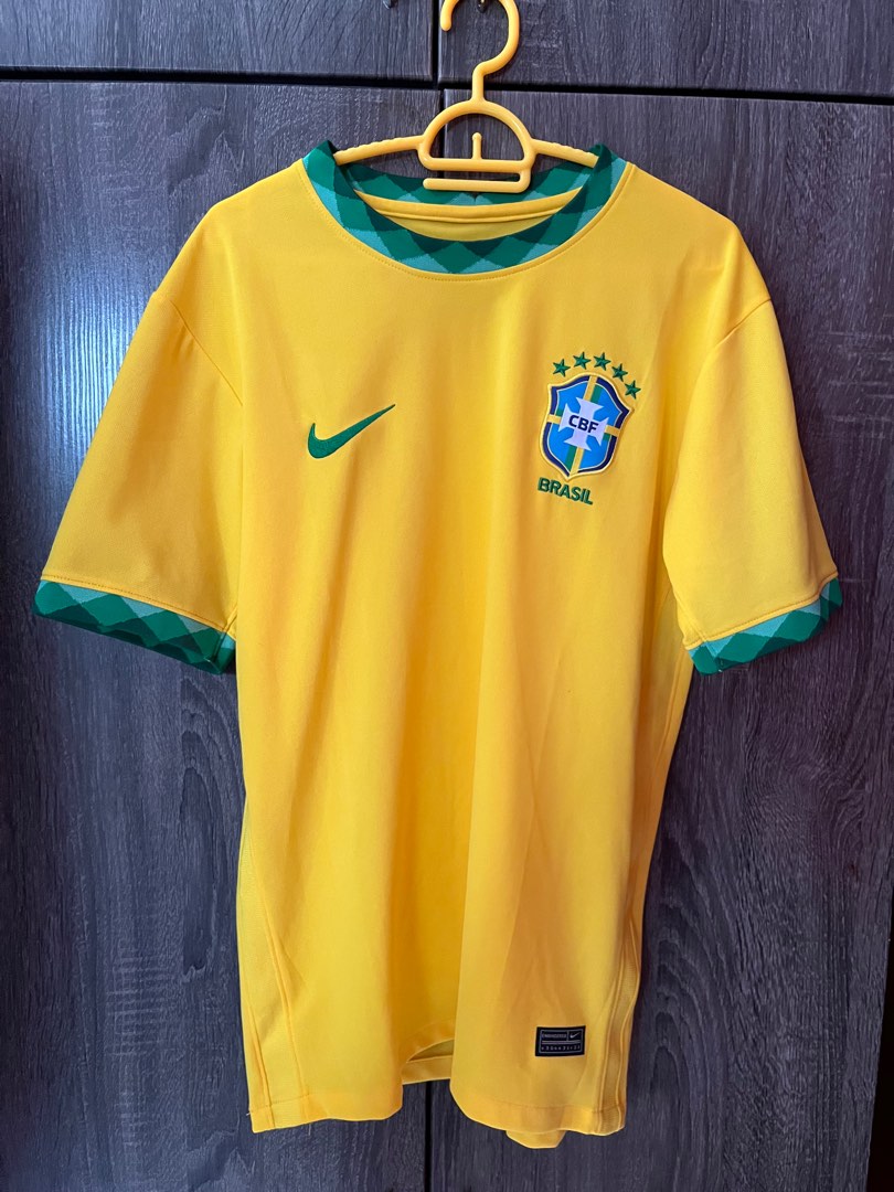 brazil jersey, Men's Fashion, Activewear on Carousell