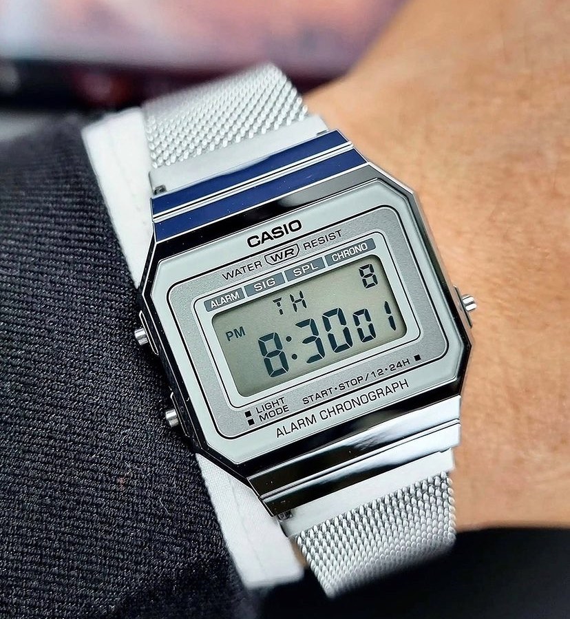 Casio A700 Series Watch in Stainless Steel Gold