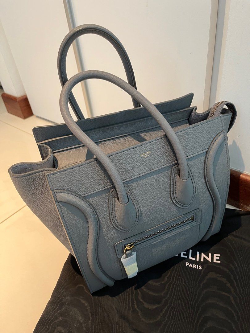 Celine, Bags, Baby Drummed Calfskin Nano Luggage Kohl