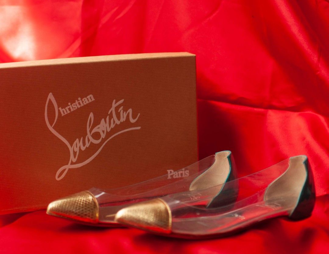 CHRISTIAN LOUBOUTIN (Category: Sneakers & Footwear) located in Davao. Submitted by gmsg20 (Listing ID 1227891554, Image 1). Description: CHRISTIAN LOUBOUTIN Tricolor embossed python leather and PVC corbeau pointed toe flats SUMMER COLLECTION.