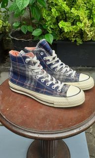 CONVERSE CHUCK TAYLOR 70S HIGH PLAID PACK NAVY(UPPER FLANEL)