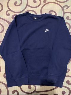 crewneck nike boxy fit size L original 100% , sweater murah warna navy alternatif hoodie