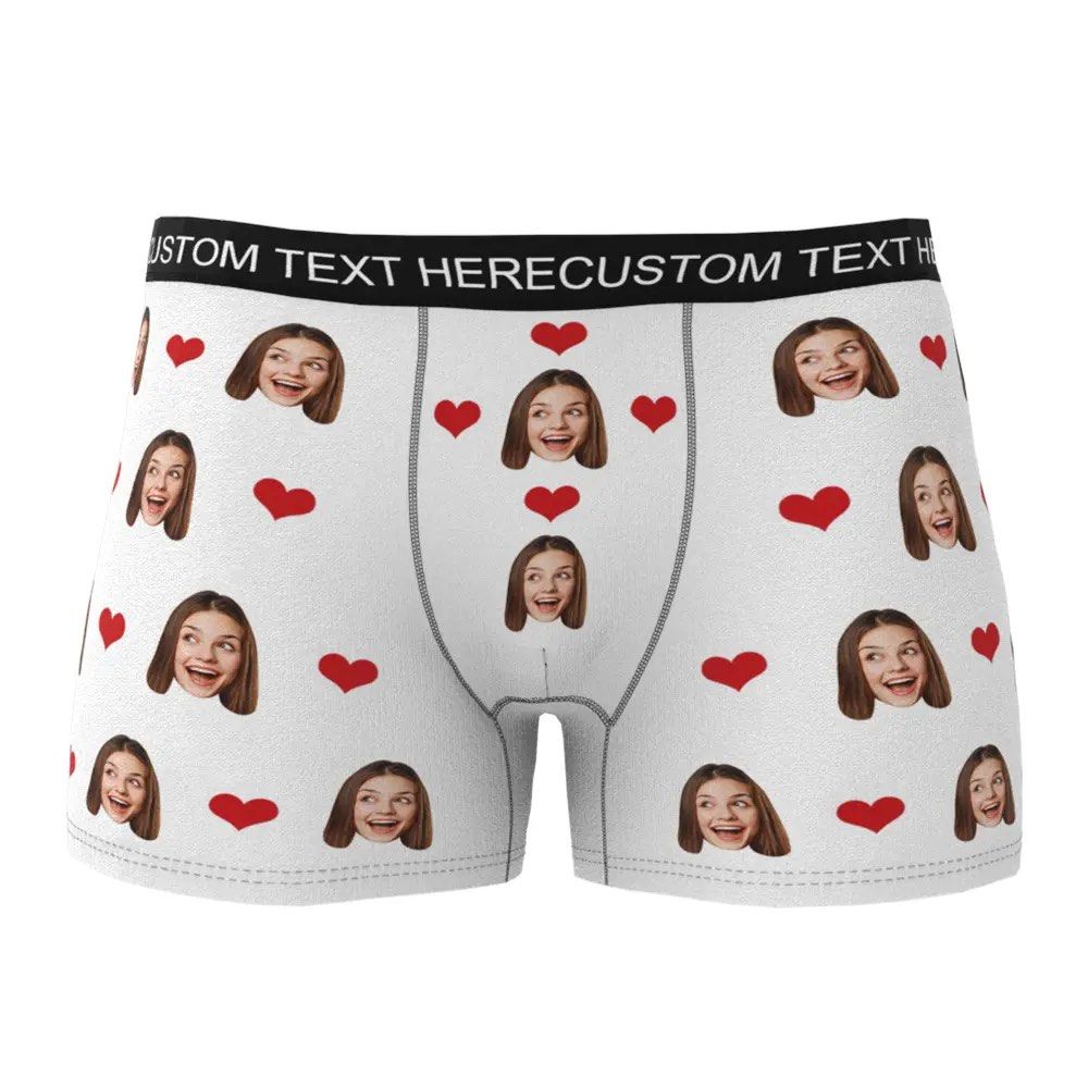 QUIRKY Custom I Love You Men's Boxer Shorts Personalized Underwear