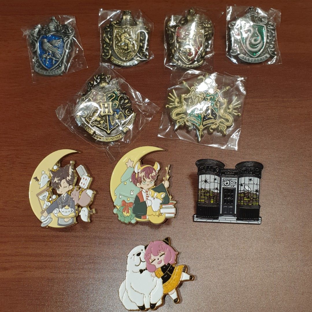Cute Enamel Pins & Keychains [Harry Potter / Pokemon / Hogwarts / Spy x ...