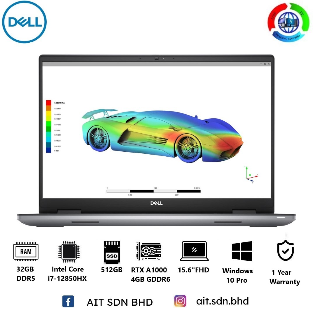 Dell Precision 7670 workstation 16"FHD Laptop (Intel Core i712850HX