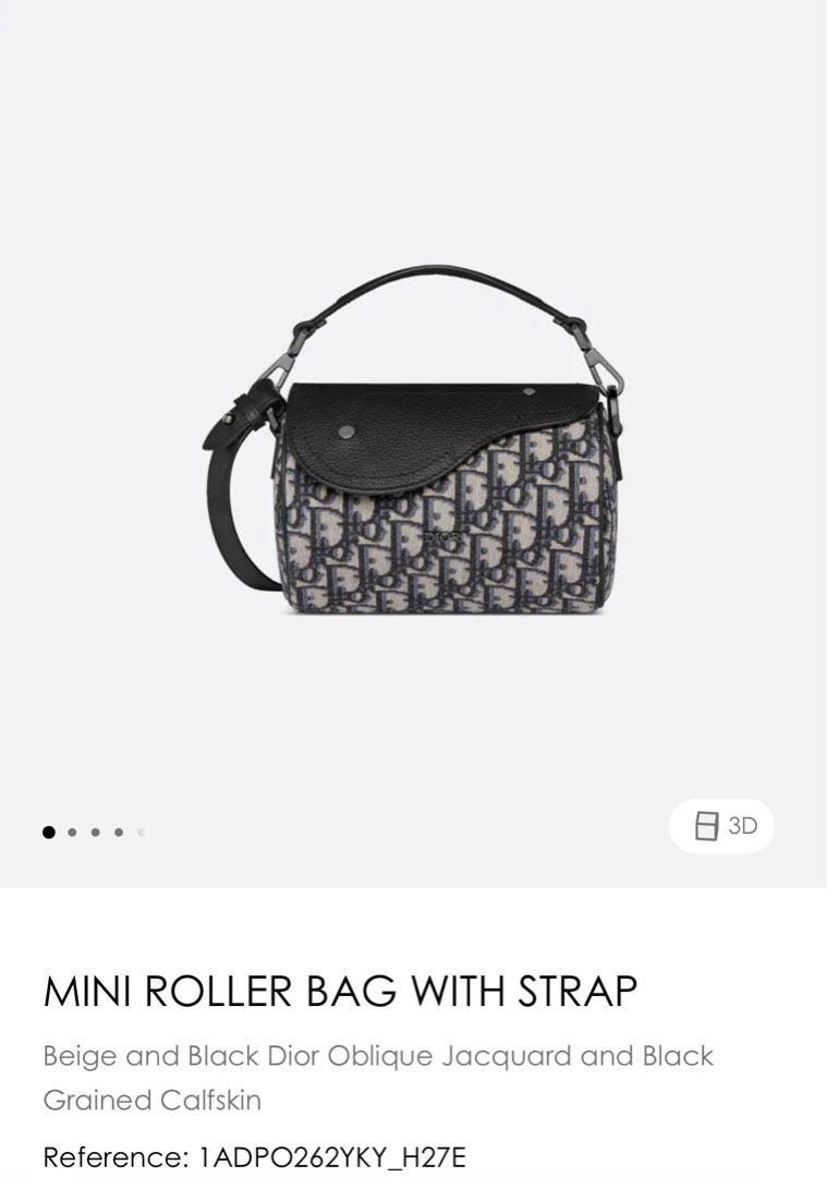 Dior mini roller bag, Luxury, Bags & Wallets on Carousell