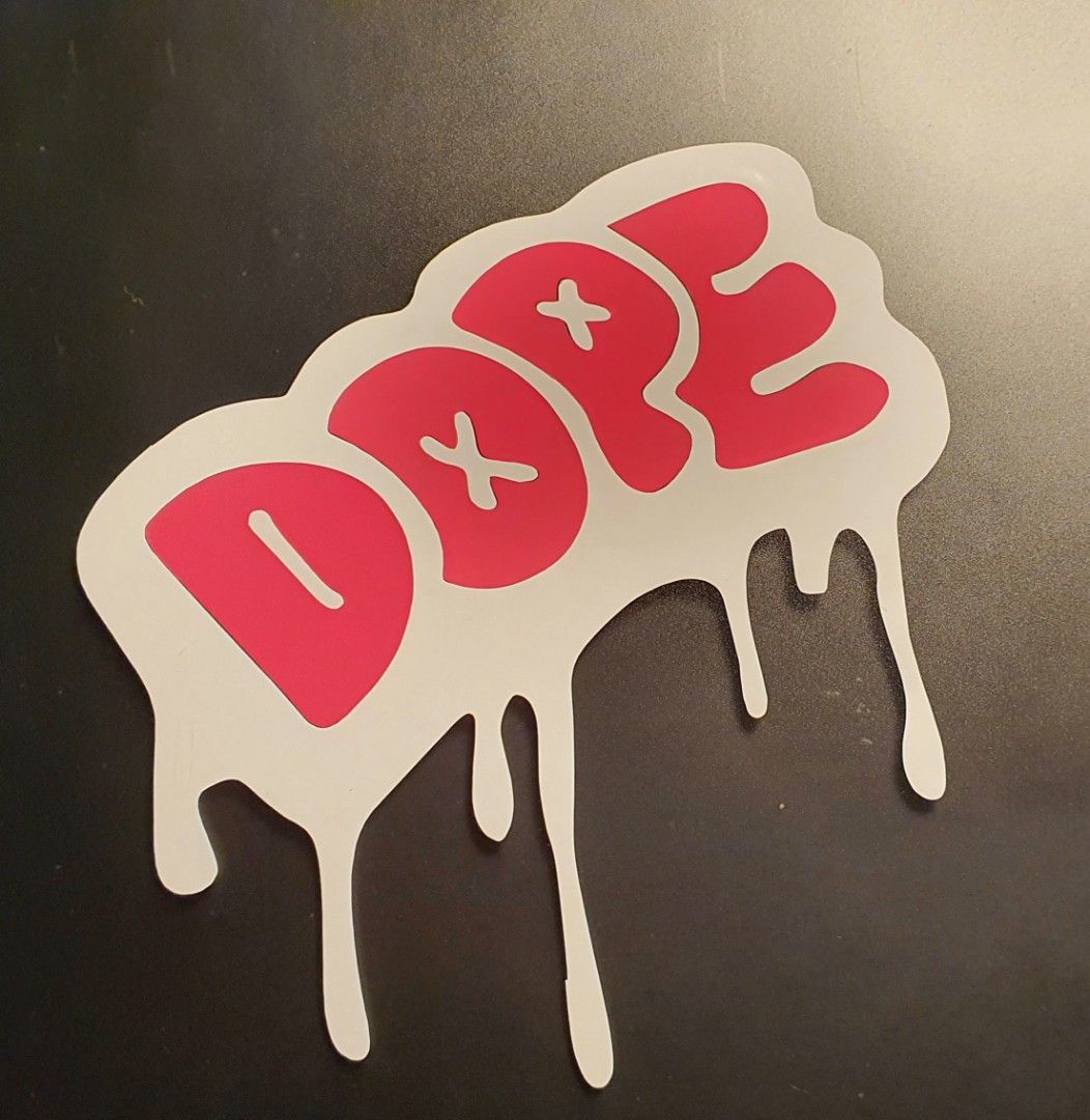 dope-vinyl-decal-sticker-die-cut-car-accessories-accessories-on-carousell
