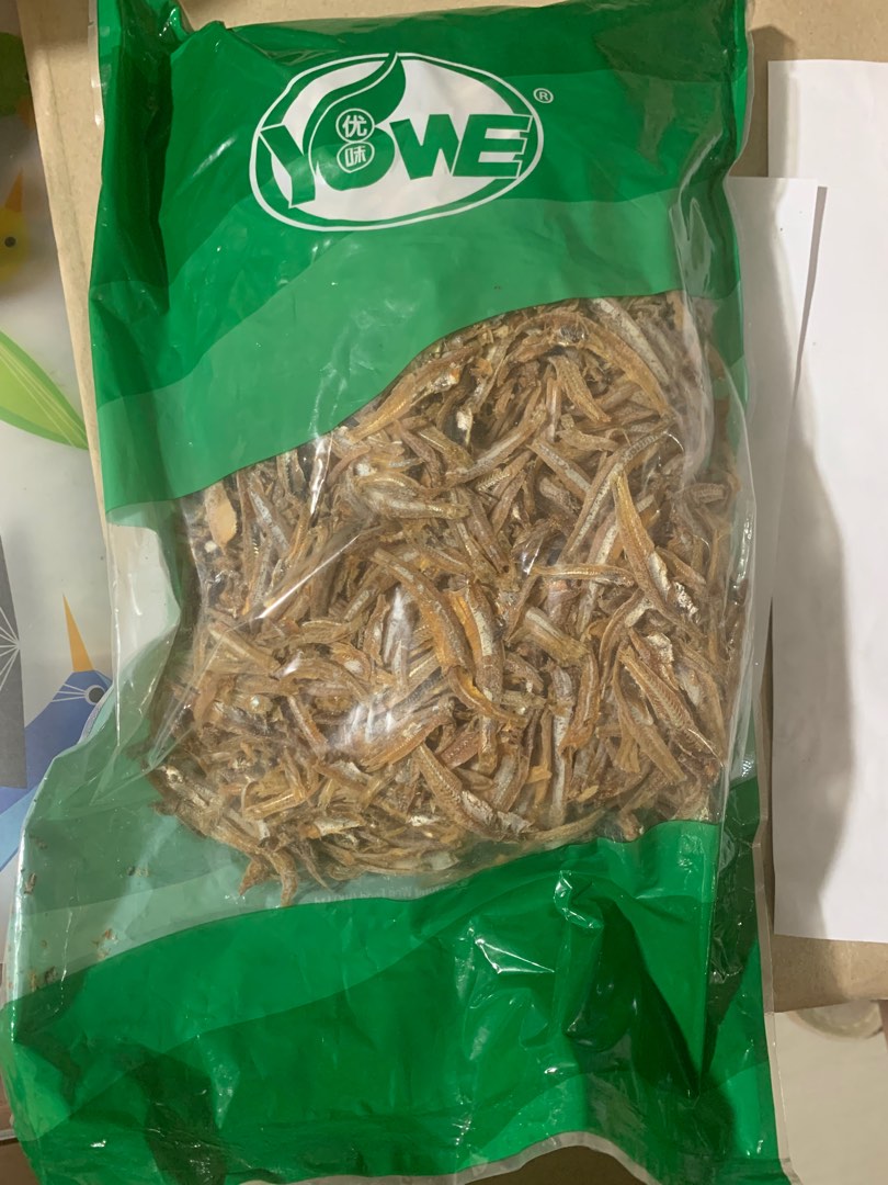 Dried anchovies ikan bilis peeled without head(Good Grade)34cm 1 kg