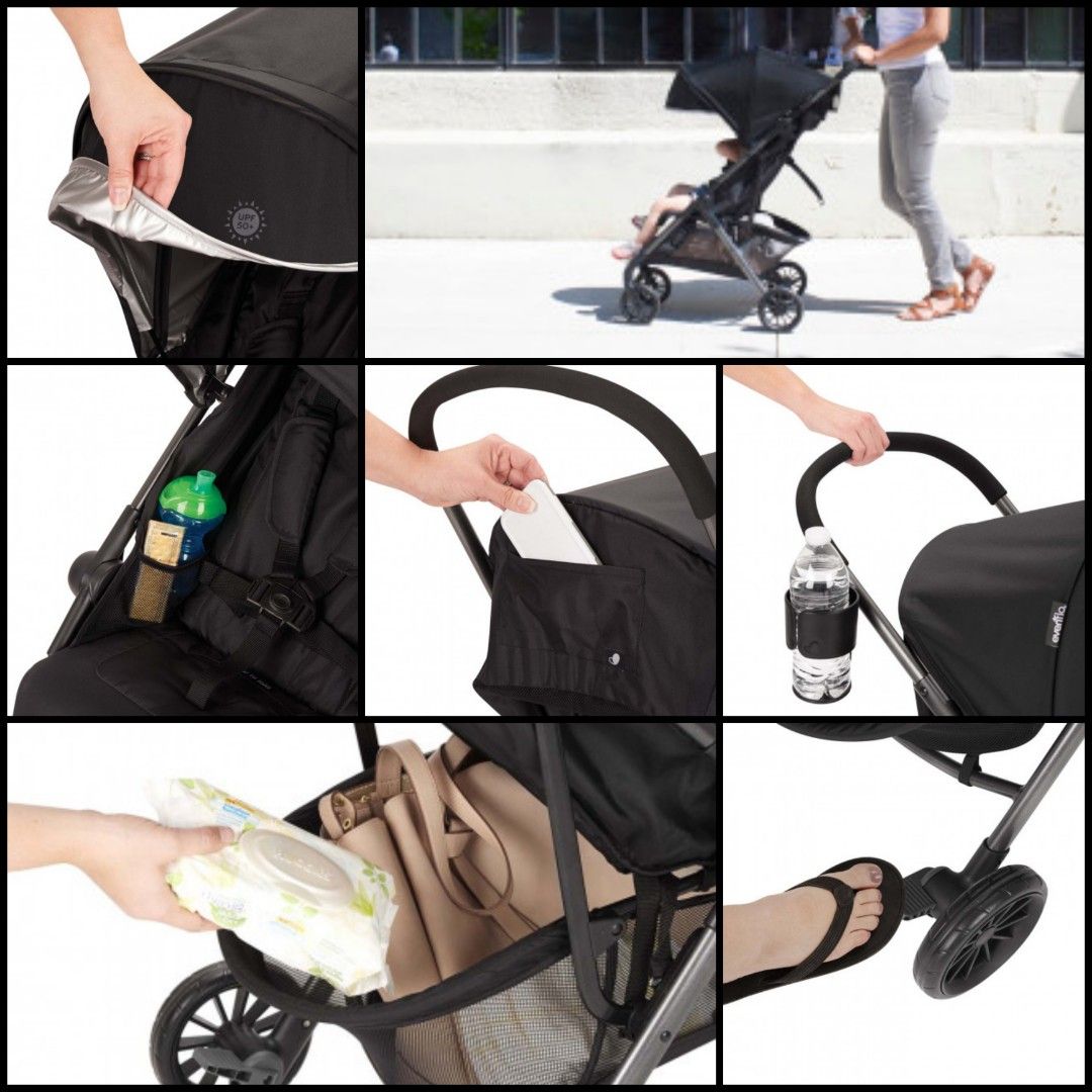 EVENFLO Baby Stroller EV 2601A AERO UltraLightweight (Efla), Babies