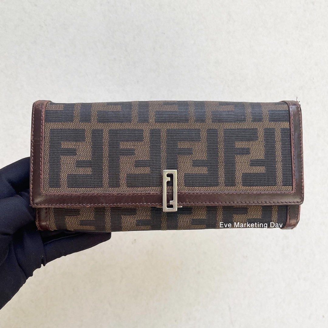 Fendi Zucca Pochette, Luxury, Bags & Wallets on Carousell