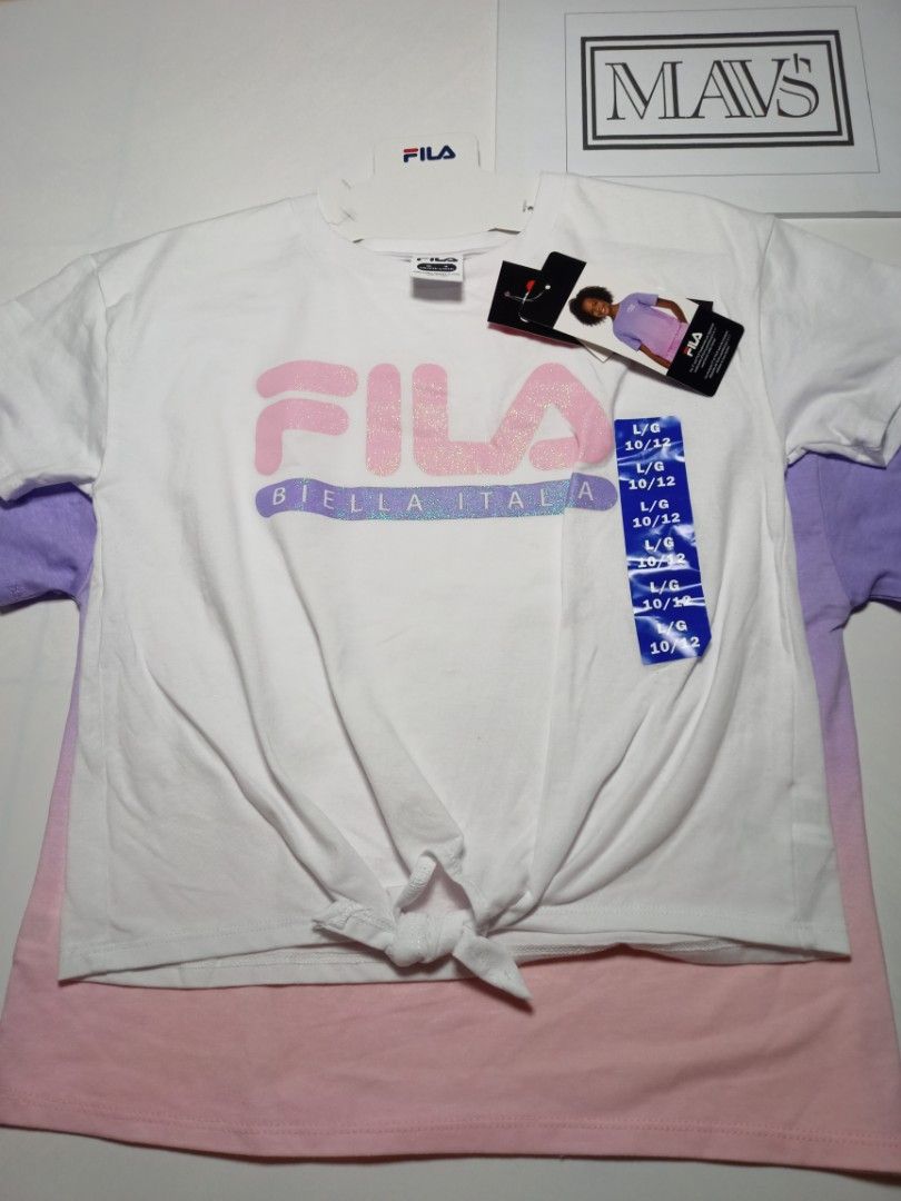 Girls cheap fila shirts