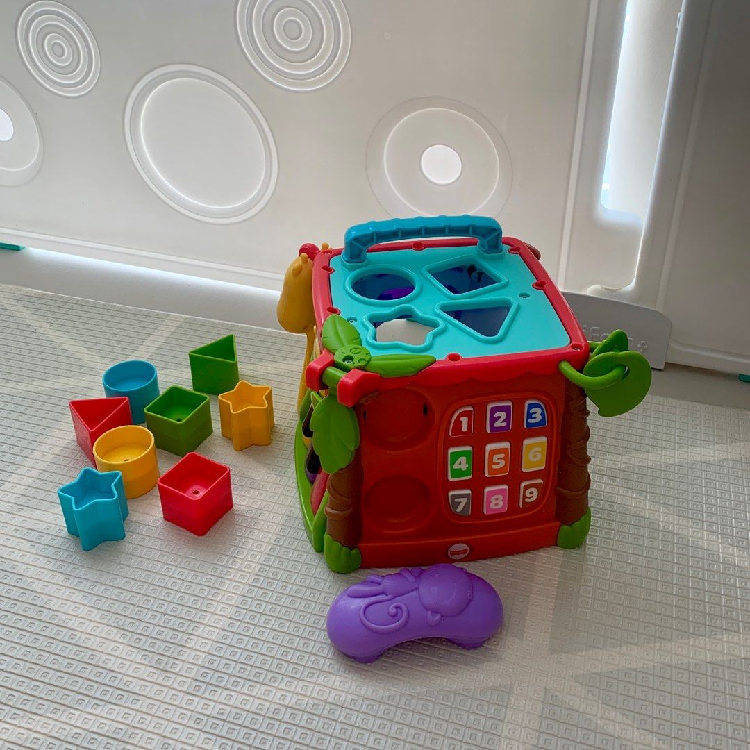Fisher-Price Play & Learn Activity Cube / Shapes Blocks, Babies & Kids