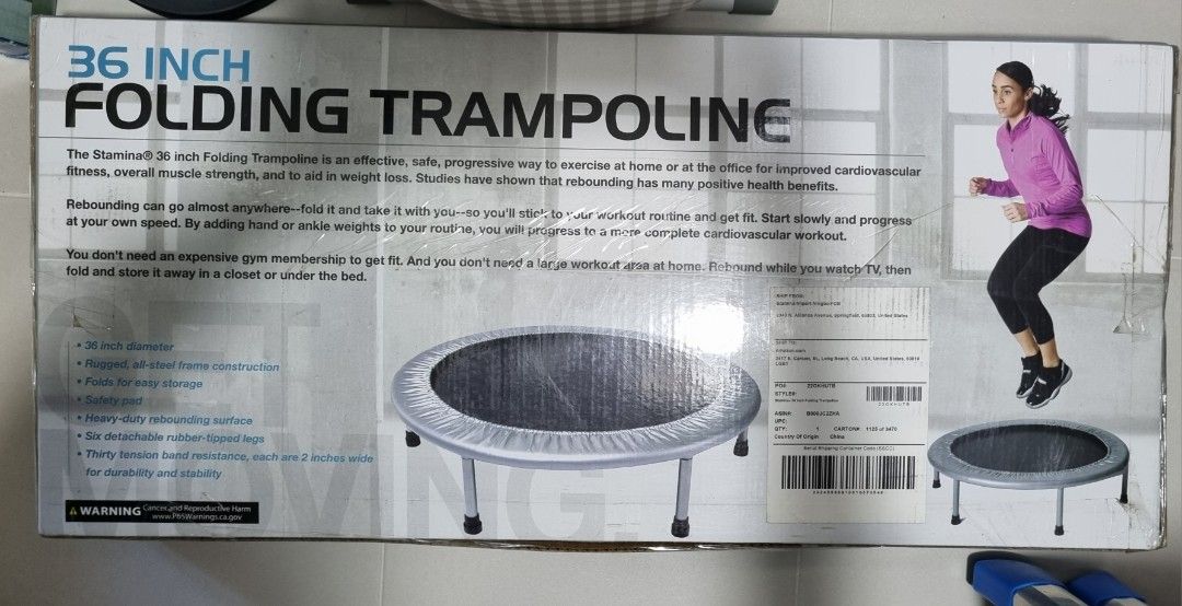 Stamina 36 sales inch folding trampoline