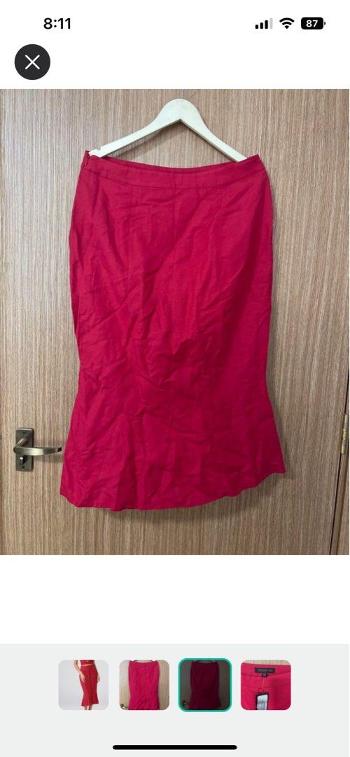 Button down fishtail skirt online