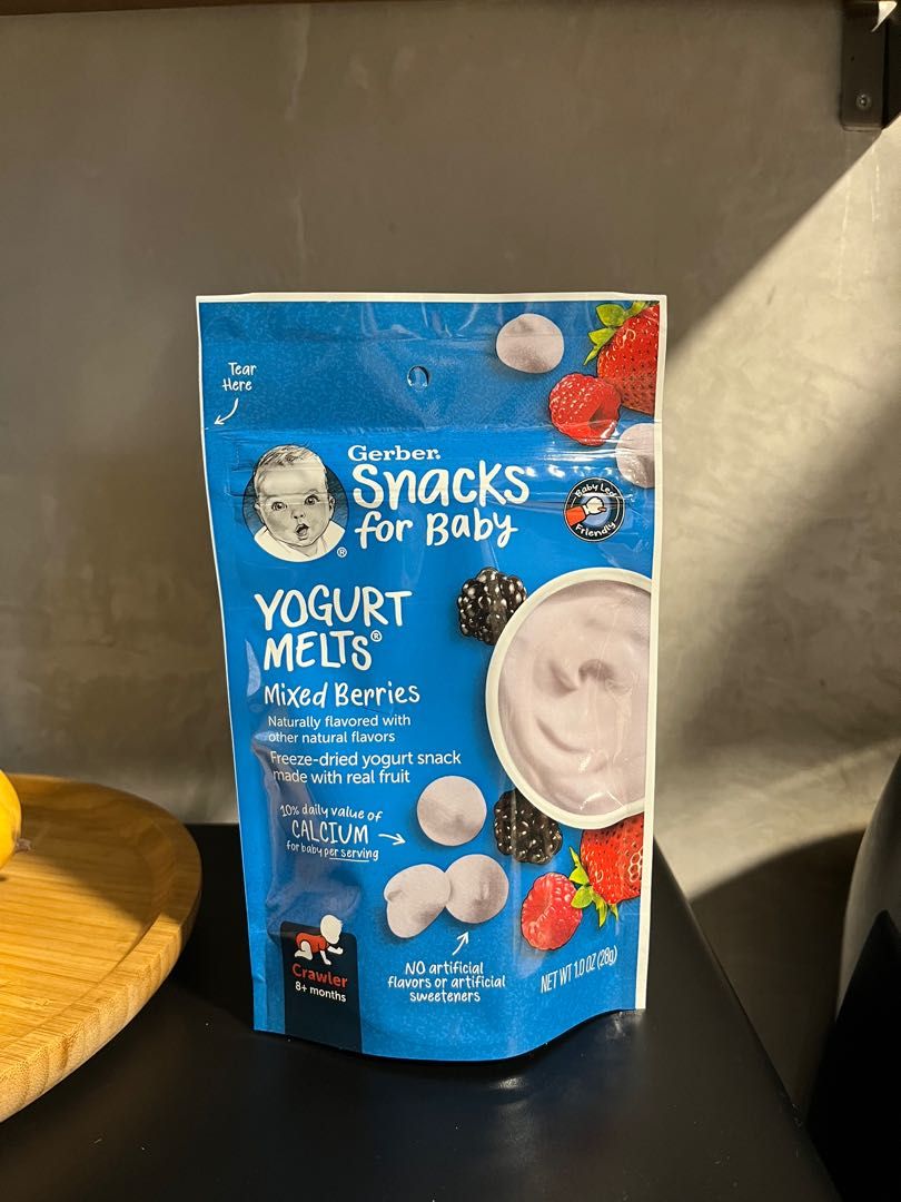 Gerber Yogurt Melts Mixed Berries, Babies & Kids, Nursing & Feeding