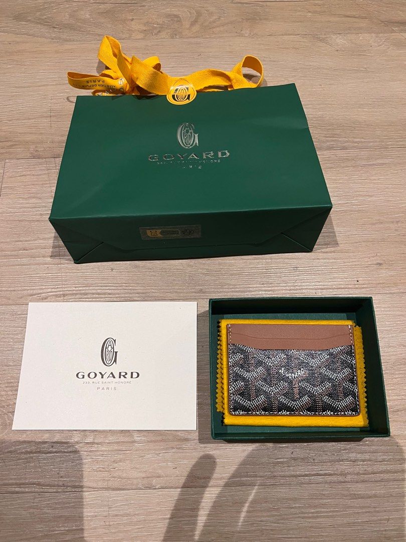 Goyard Card Holder Tan (Category: Luxury Bags & Wallets) located in Manila. Submitted by nix1203 (Listing ID 1227897392, Image 1). Description: WTS Goyard Card Holder Tan Bnew complete.