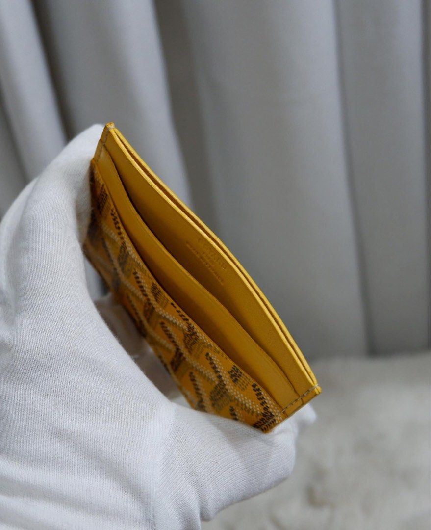 Goyard Victoire Wallet Yellow in Canvas/Calfskin - US