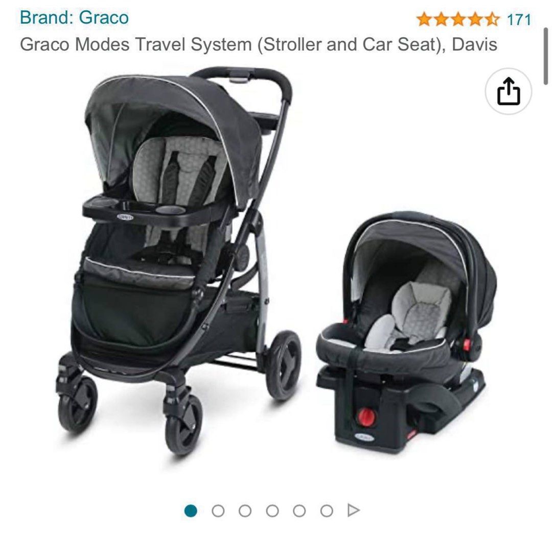Graco Modes Click & Connect Travel System Car Seat & Stroller, Babies