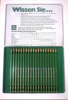 Graphite Faber Castell Pencils 19pcs Limited Edition Castell 9000
