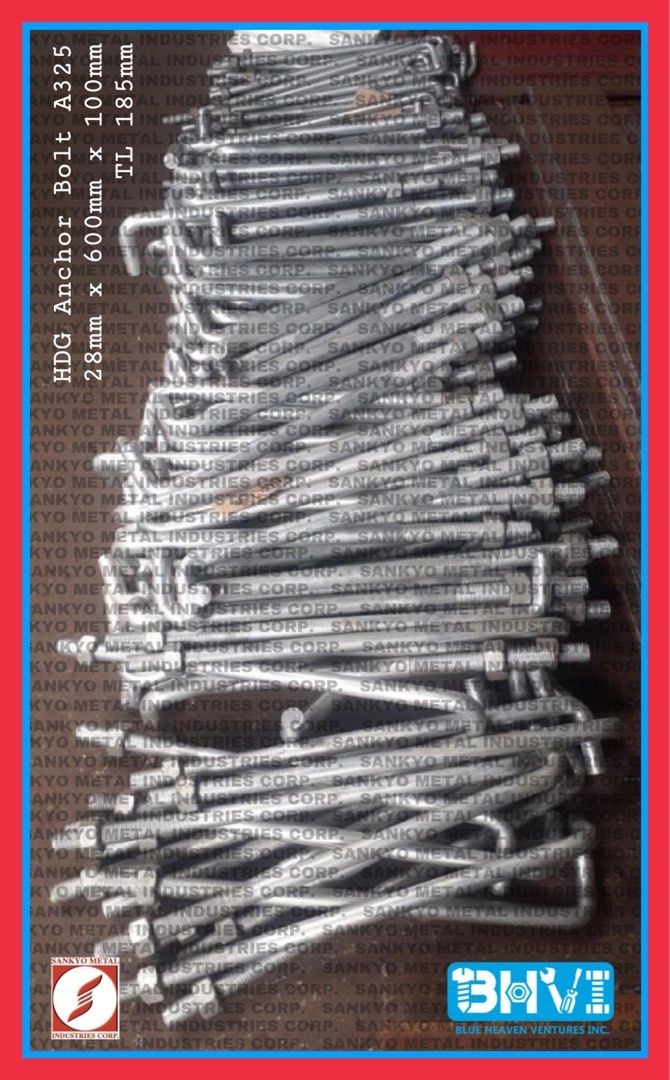 HDG Anchor Bolt or Hot dipped galvanized anchor bolt, Commercial