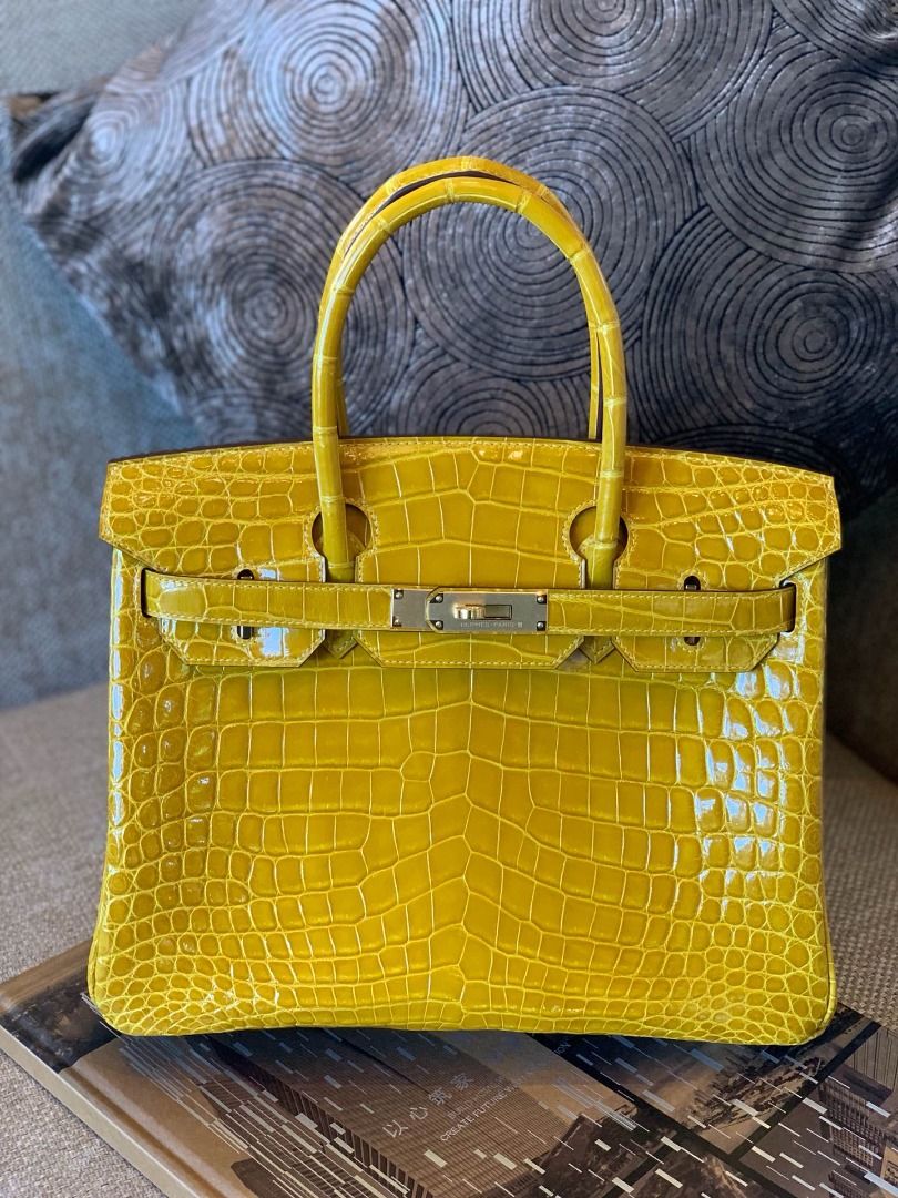 Birkin 30 Porosus Crocodile Blue Tempete