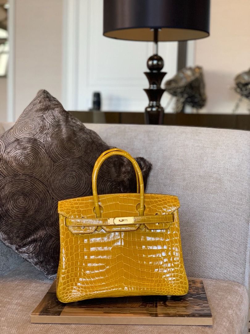 Hermes birkin yellow crocodile best sale