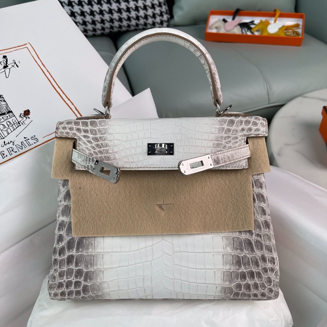 white crocodile kelly bag