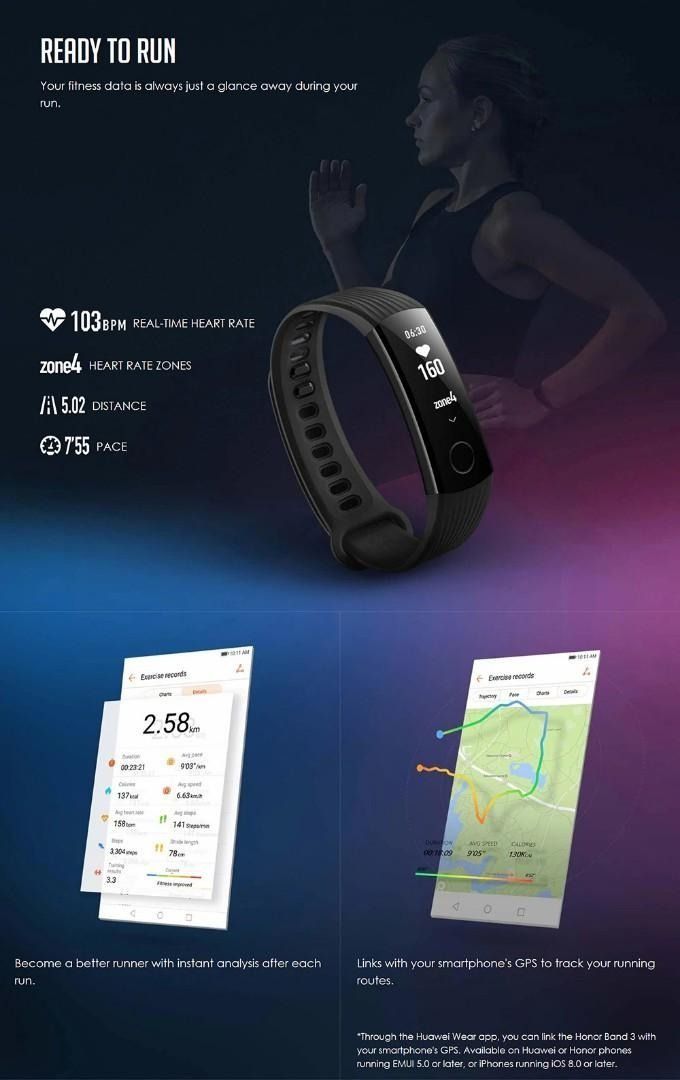 Smartband honor hotsell 3