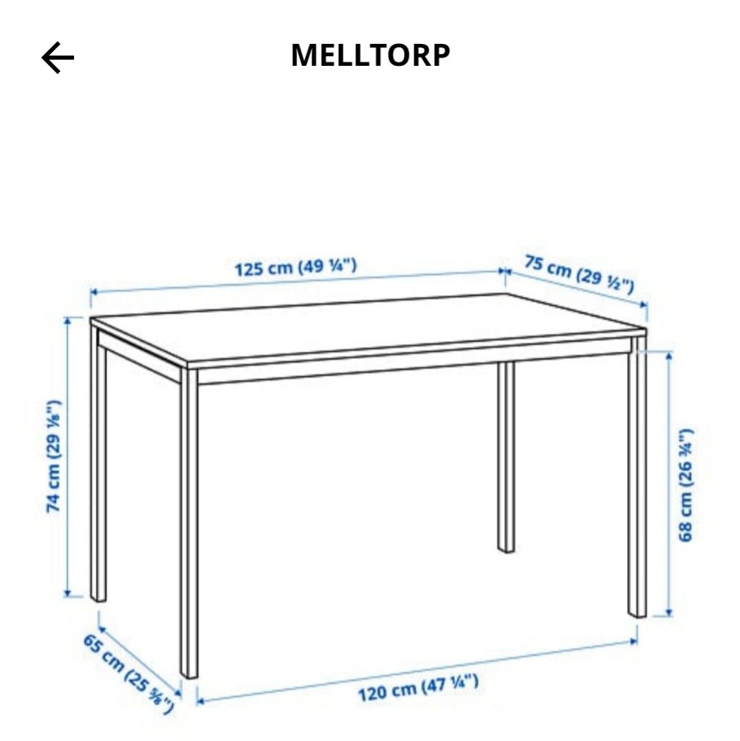IKEA MELLTORP Table, Furniture & Home Living, Furniture, Tables & Sets