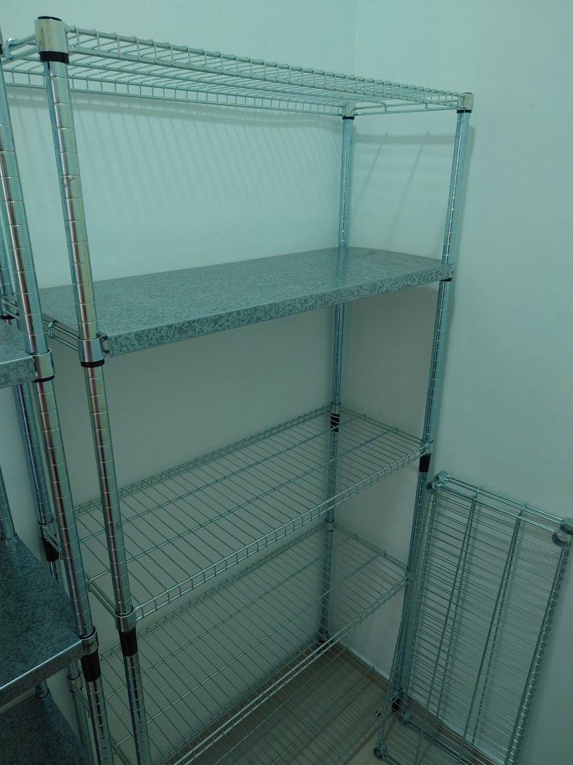 IKEA OMAR wire shelves 181x92x36cm, Furniture & Home Living, Furniture, Shelves,