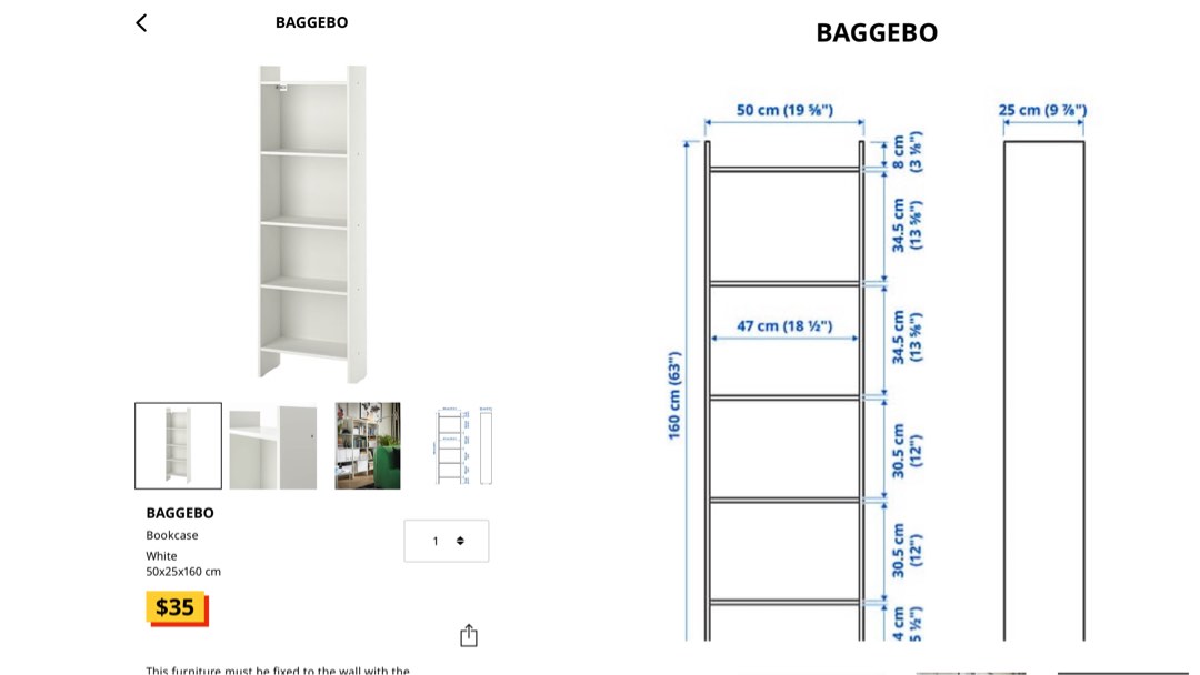 IKEA Shelf, Furniture & Home Living, Furniture, Shelves,