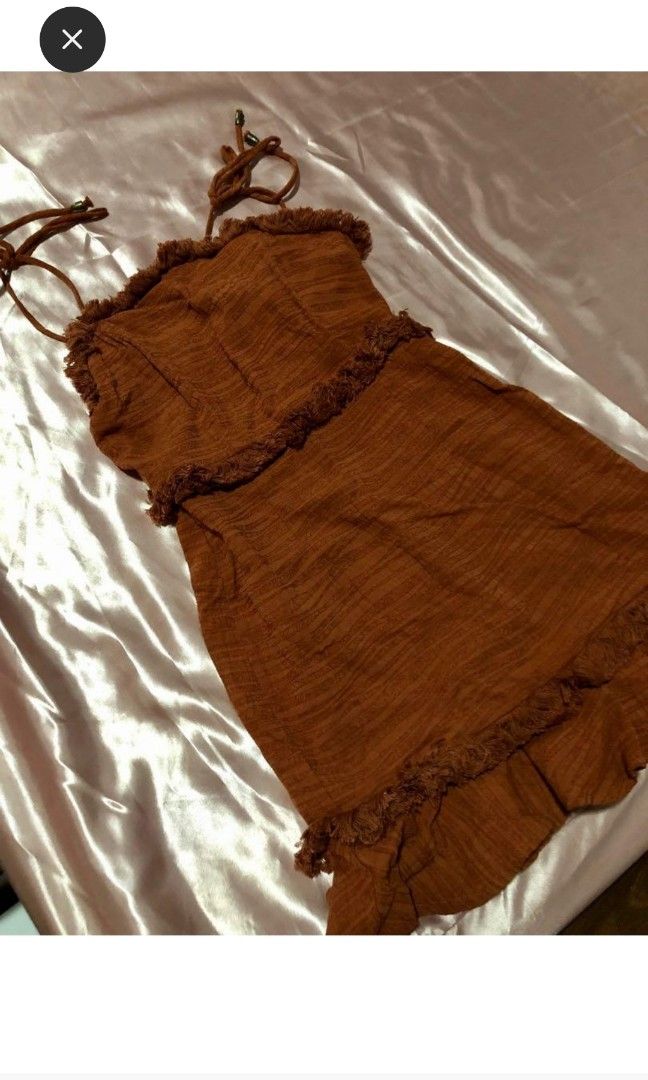 Indikah Copper Dress (Category: Dresses) located in Taguig. Submitted by swiftgem (Listing ID 1227887127, Image 3). Description: Rust mini dress used twice last price already no more lower offers thank you RFS: decluttering for funds.