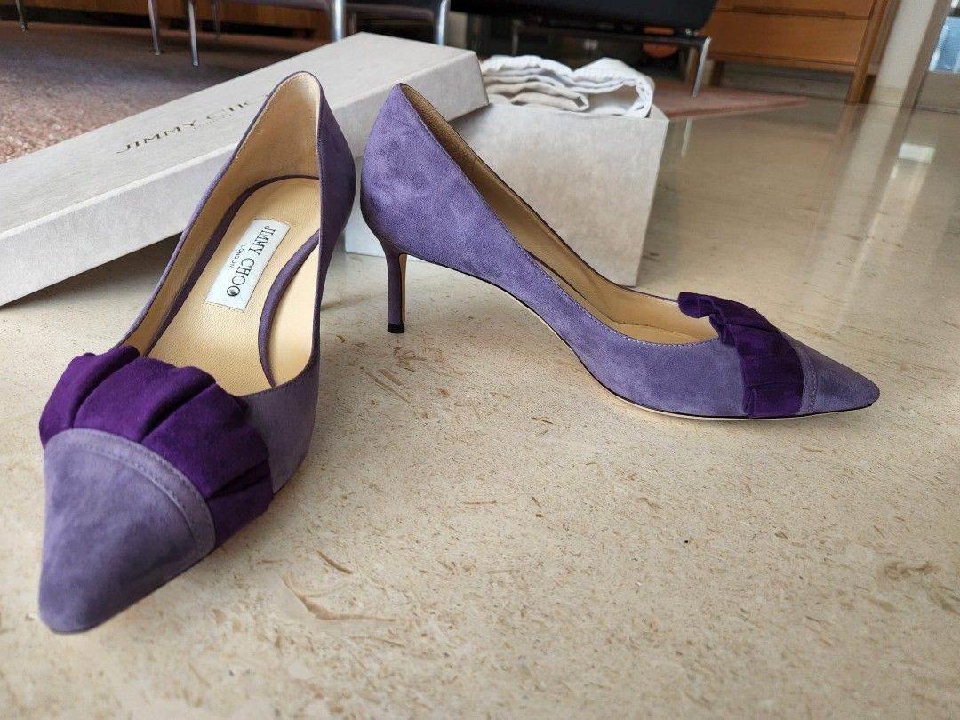 Purple and hotsell silver heels