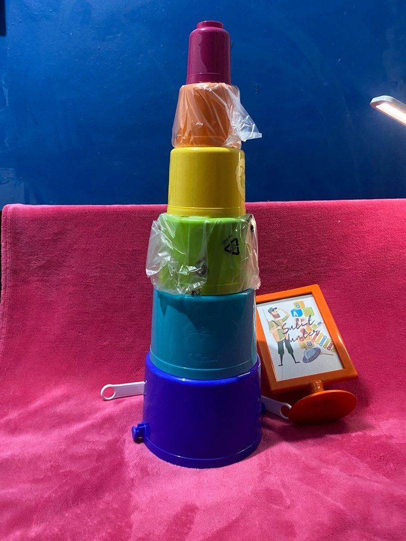 Jumbo Stacking Cups, Hobbies & Toys, Toys & Games on Carousell