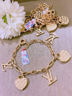 Shopzurella - LV charm bracelets available in gold and