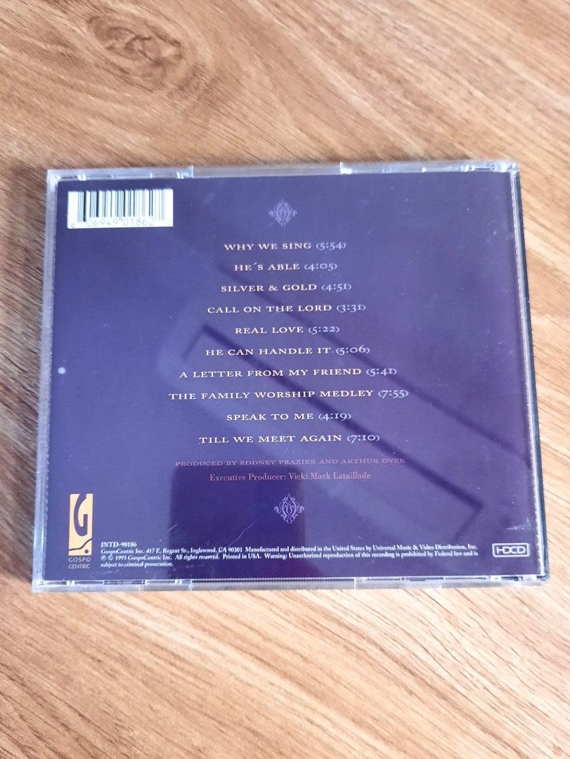 Kirk Franklin and the Family (1993) CD, Hobbies & Toys, Music & Media