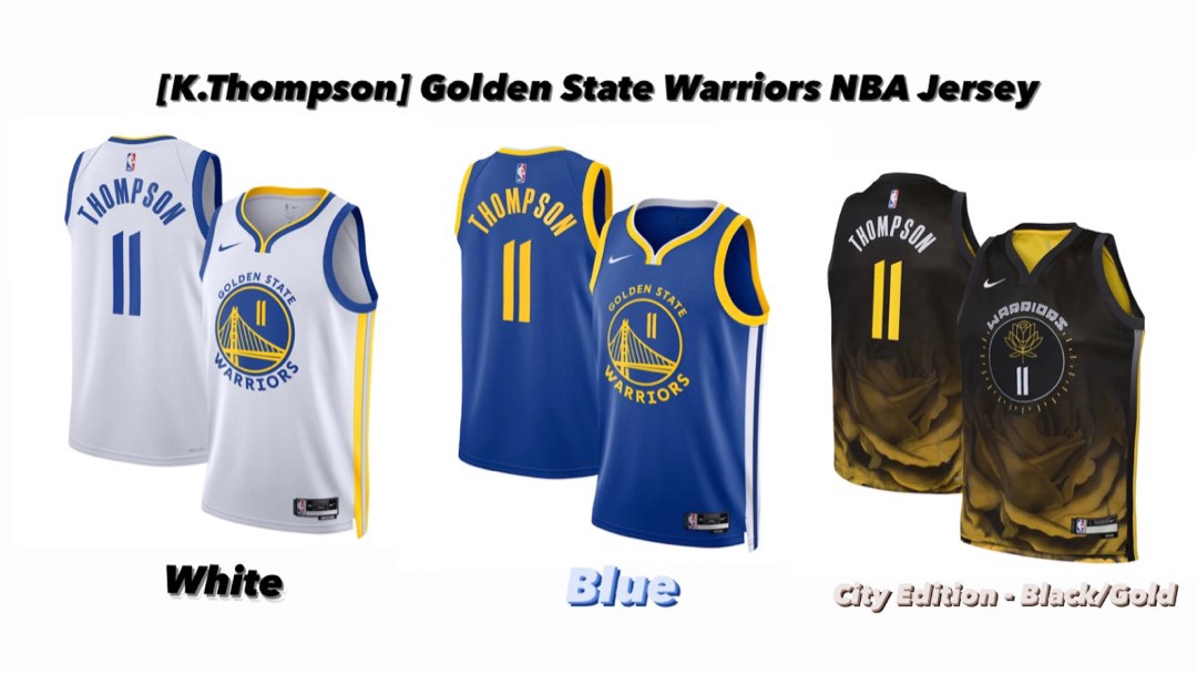 Tops, Warriors Klay Thompson 2162017 Black Chinese New Year Jersey Size S